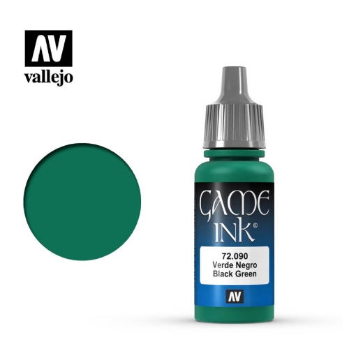 verde negro game color ink